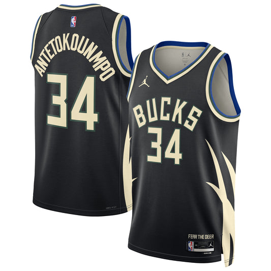 Milwaukee Bucks Giannis Antetokounmpo Nike Jordan Dri-FIT NBA Swingman Jersey - Mens