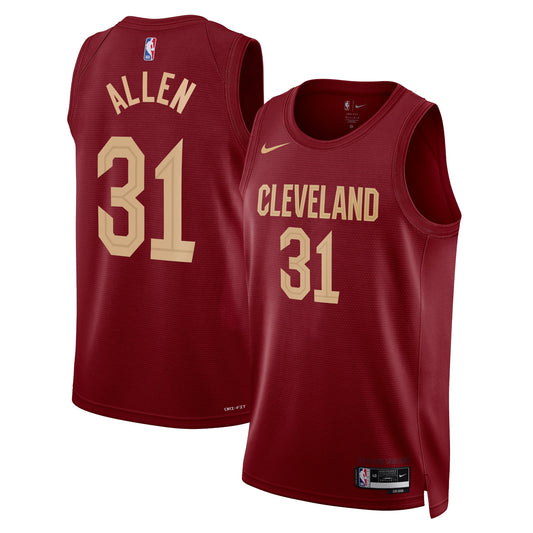 Cleveland Cavaliers Nike Icon Edition Swingman Jersey - Maroon - Jarrett Allen - Unisex